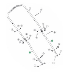 Tube brancard MTD 749-08814637