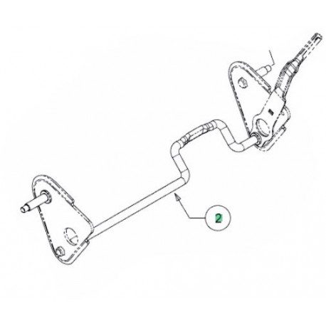 Axe de roues arrières MTD 611-05025A Axe de roues arrières MTD 611-05025A