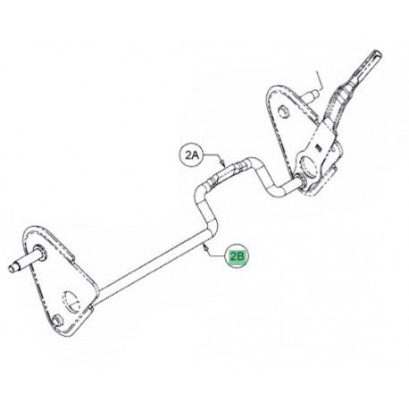 Axe de roue arrière MTD 611-05037A Axe de roue arrière MTD 611-05037A