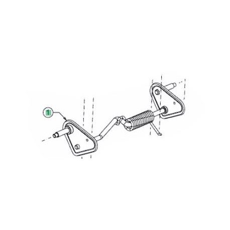 Axe de roue avant MTD 611-05041B