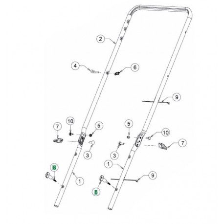 Papillon de guidon MTD 720-05067A Papillon de guidon MTD 720-05067A