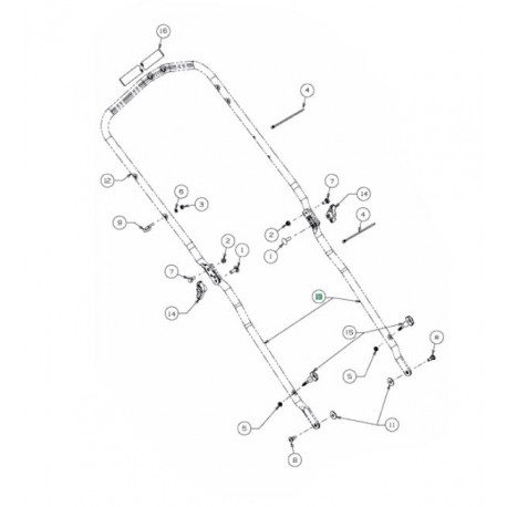 Bras de guidon MTD 749-05016BS Bras de guidon MTD 749-05016BS