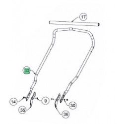 Guidon de tondeuse Cub Cadet 749-06122 Guidon de tondeuse Cub Cadet 749-06122