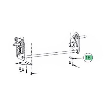 Support d'axe de roue MTD 787-03758