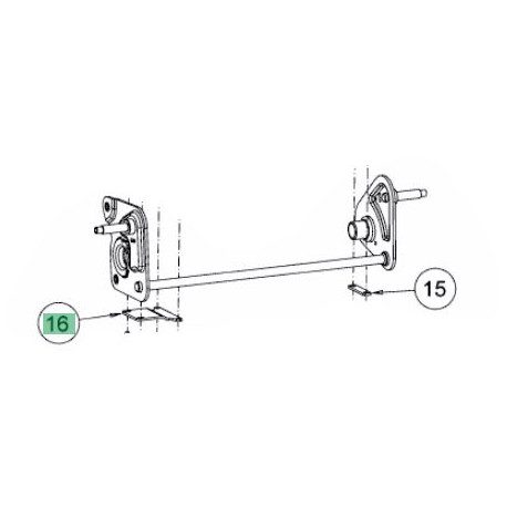 Support de train arrière Cub Cadet 787-03844Z Support de train arrière Cub Cadet 787-03844Z