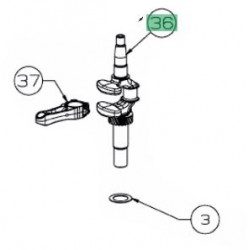 Vilebrequin MTD 651-05716 Vilebrequin MTD 651-05716
