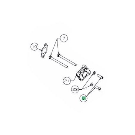 Vis support carburateur MTD 710-06195 Vis support carburateur MTD 710-06195