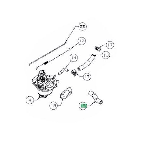 Durite de carburateur MTD 735-0144 Durite de carburateur MTD 735-0144
