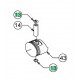 Clips MTD 751-11953 pour axe de piston
