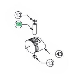 Axe de piston MTD 751-11954