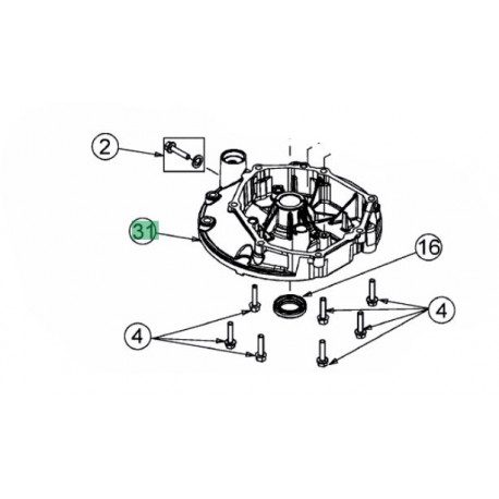 Carter moteur inférieur MTD 751-14418 Carter moteur inférieur MTD 751-14418