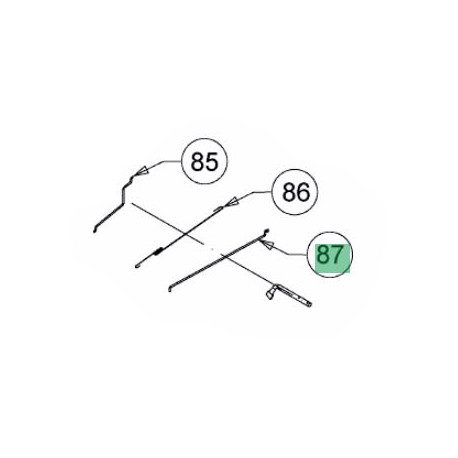Tringle de gaz MTD 751-15677 Tringle de gaz MTD 751-15677