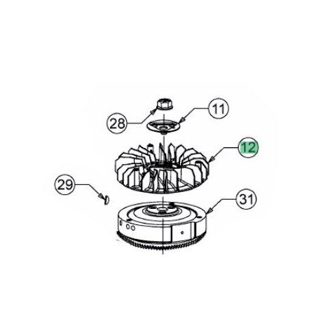 Ventilateur MTD 751-12222A Ventilateur MTD 751-12222A