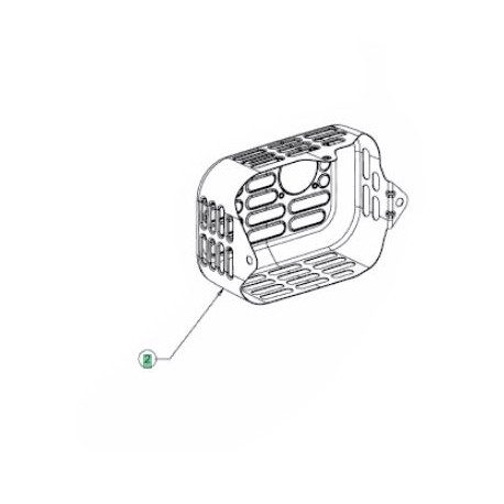 Grille echappement MTD 751-15133A