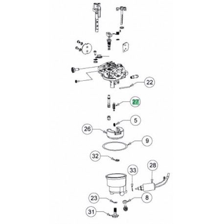 Pointeau de carburateur MTD 751-14036A