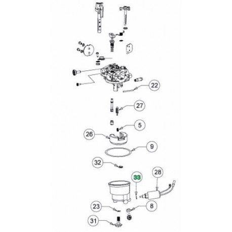 Rondelle pour electrovane de carburateur MTD 736-05077