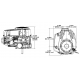 Moteur Briggs Stratton 15 hp pour autoportée - Démarrage electrique