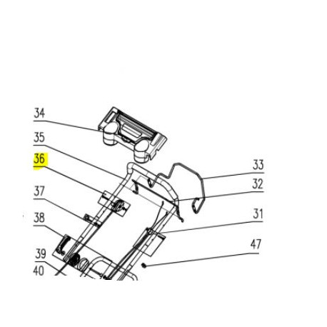 Manette accelerateur CLEM30BX51 tondeuse gardif Manette accelerateur CLEM30BX51 tondeuse gardif