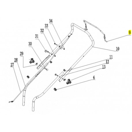 Levier de frein moteur Greatland CLT31101401001