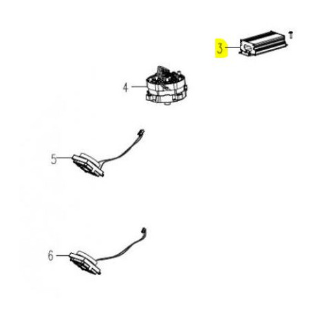 Module electronique pour tondeuse à batterie Gardif 41 cm