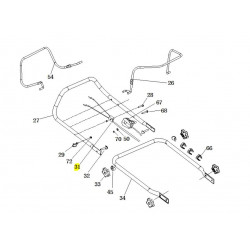 Cable de tondeuse Cleva CLT31110101002 Cable de tondeuse Cleva CLT31110101002