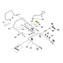 Cable jumelé CLT31102501003 pour tondeuse Cleva