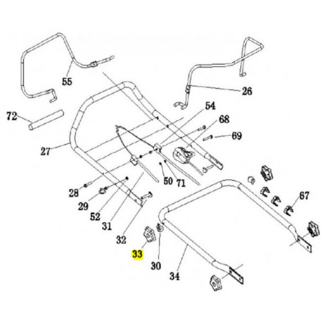 Molette de guidon Gardif CLT31100101032