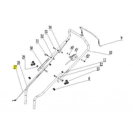 Cable arrêt moteur Greatland CL TO 140T 40