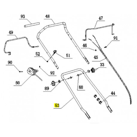 Guidon inférieur Greatland CL TO 675EX 56 AC SP 4in1