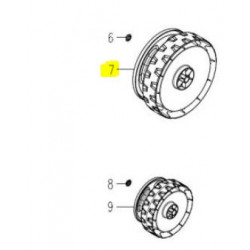 Roue arrière tondeuse Okay MIDI MEB1435M