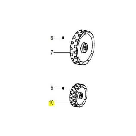 Roue tondeuse electrique Dori ME1842M Roue tondeuse electrique Dori ME1842M
