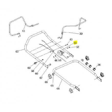 Cable de gaz tondeuse Id Tech CL IDT 175Y 51 SP 4in1 Cable de gaz tondeuse Id Tech CL IDT 175Y 51 SP 4in1
