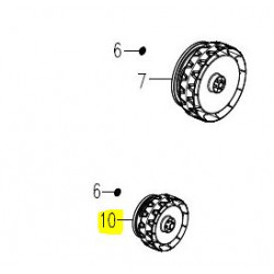 Roue pour tondeuse MEB1435