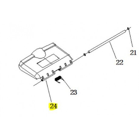 Deflecteur pour tondeuse Lawnking LK 41 SP 99cc OHV