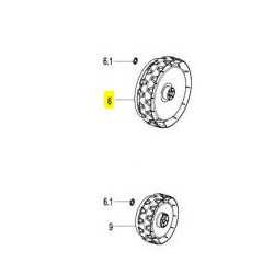 Roue arrière tondeuse à batterie Lawnmaster