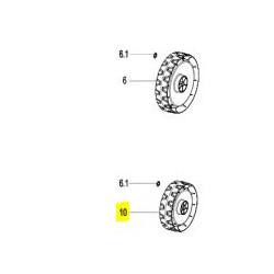 Roue tondeuse Lawnmaster MEB1437 RA