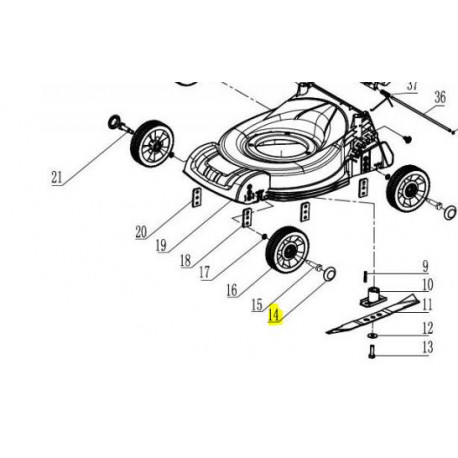 Capuchon de roue Gardif CLT31101404003 ou CLD23011420