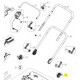 Support guidon tondeuse Lawnmaster CLMF 3637 E