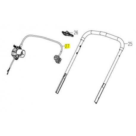 Boitier interrupteur Lawnmaster MEB1437 RA Boitier interrupteur Lawnmaster MEB1437 RA