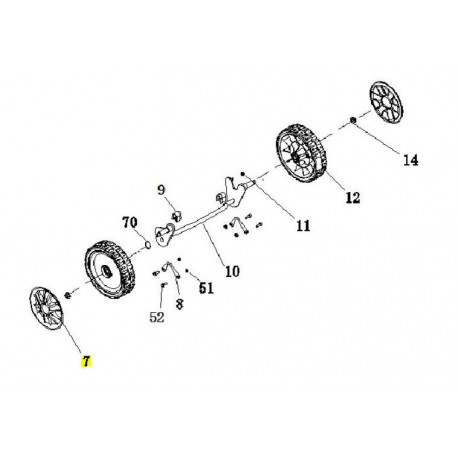 Enjoliveur de roue gardif CLT31107705001