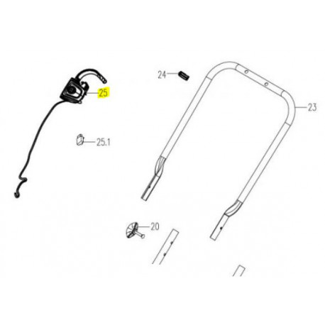 Interrupteur tondeuse Trimma ME1032G Interrupteur tondeuse Trimma ME1032G