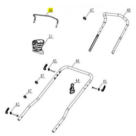 Levier de mise en marche Dori MEBS2246M4 Levier de mise en marche Dori MEBS2246M4