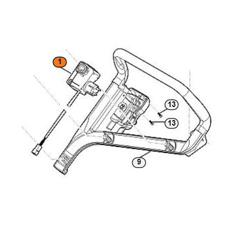 Boitier de démarrage tondeuse à gazon Stihl RME 339 C