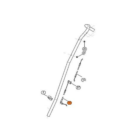 Cable de traction Stihl 6383-700-7533 Cable de traction Stihl 6383-700-7533