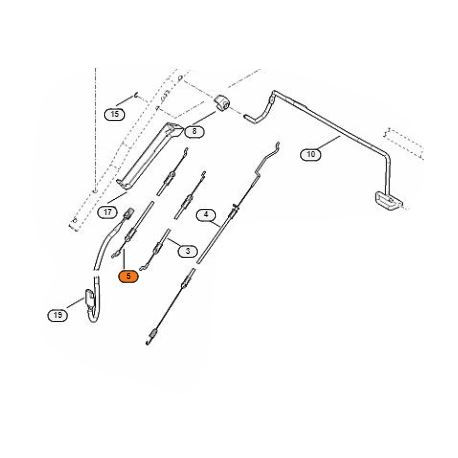 Cable arrêt moteur tondeuse Stihl RM 650 VE