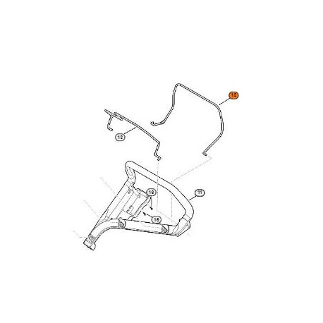 Manette de traction pour Stihl MB et RM 448 Manette de traction pour Stihl MB et RM 448