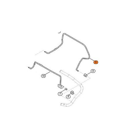 Manette d'embrayage tondeuse Stihl RM 650 et RM 655 Manette d'embrayage tondeuse Stihl RM 650 et RM 655