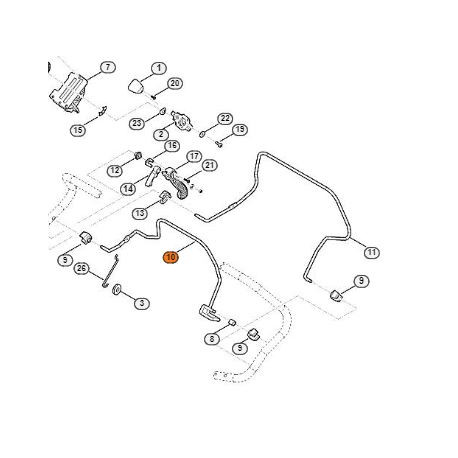 Manette pour tondeuse Stihl RM 655 YS Manette pour tondeuse Stihl RM 655 YS