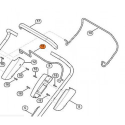 Manette d'embrayage tondeuse Stihl MB et RM