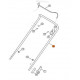 Guidon tondeuse Stihl ME 443.0, ME 443.1 et RME 443.0